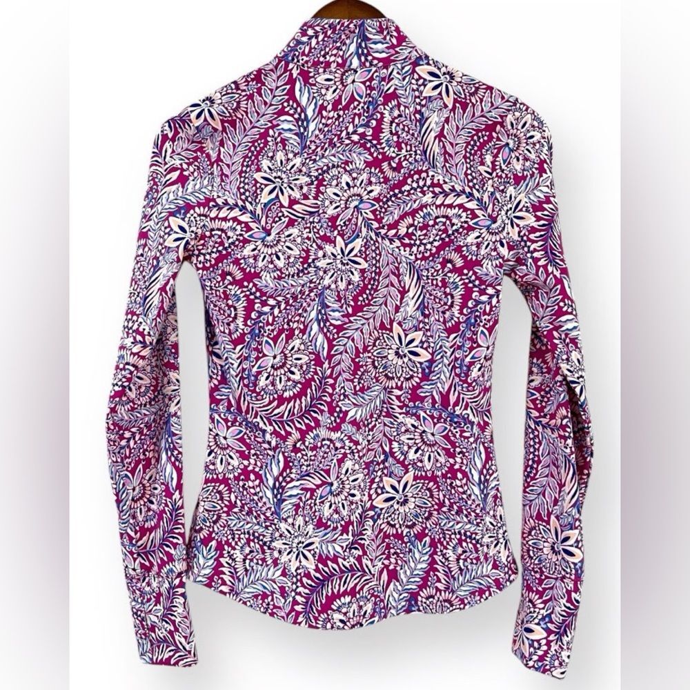 Tommy Bahama Active Golf & Tennis Floral Long Sleeve Full Zip Jacket Size Medium - Picture 13 of 13